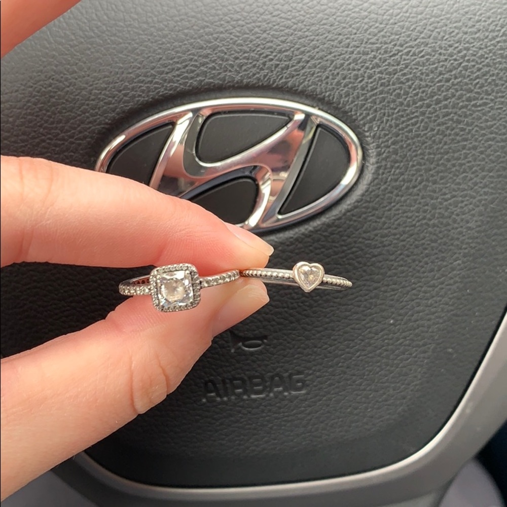 2 pandora rings
